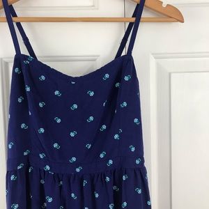 Old Navy Blue Floral Sundress Size Medium